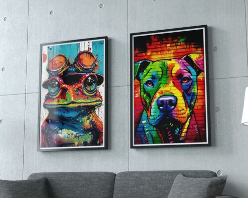 ⁦כלב פיטבול צבעוני⁩ – תמונה ⁦4⁩