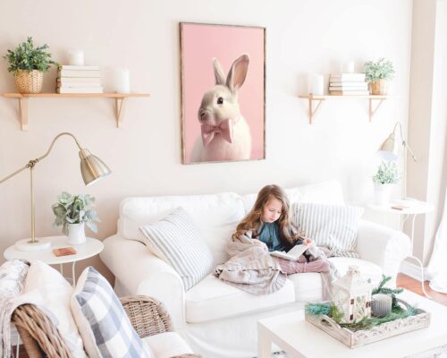 ⁦ארנבון בייבי עם פפיון בורוד עדין⁩ – תמונה ⁦2⁩