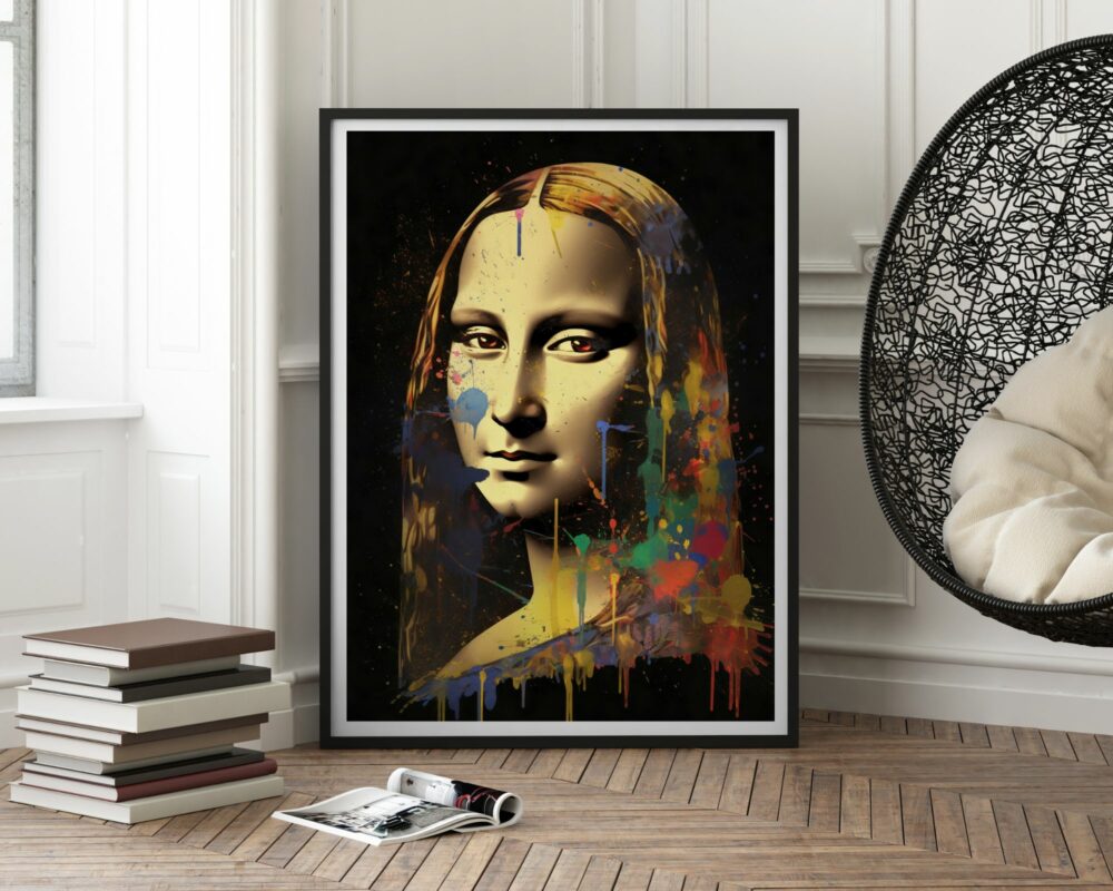 תמונה לחדר נוער המונה ליסה בסגנון גרפיטי גראנג'