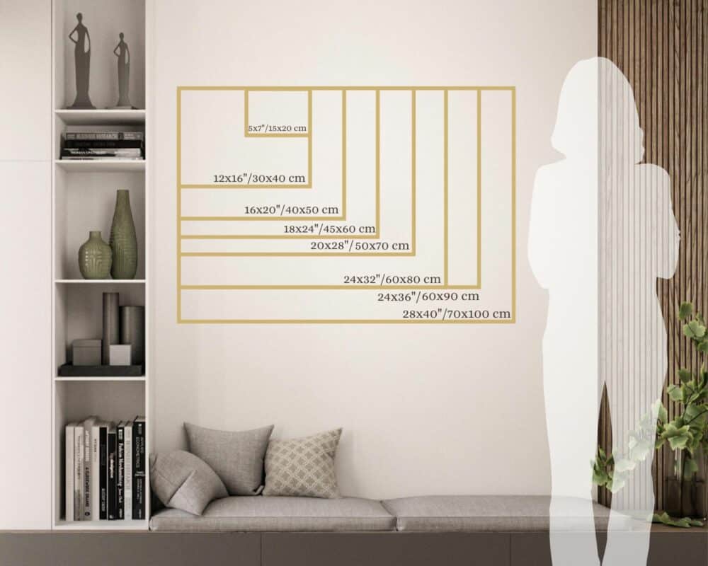 :יחס הדפס ממוסגר לרוחב