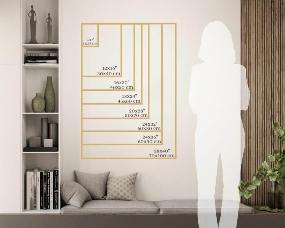 :יחס הדפס ממוסגר לגובה