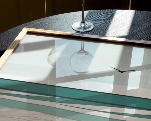 ⁦סט 3 תמונות לסלון בסגנון בוהו חוף ים רגוע⁩ – תמונה ⁦3⁩