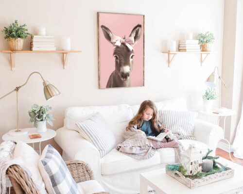 ⁦חמור בייבי (עיר) עם פפיון בורוד עדין⁩ – תמונה ⁦4⁩