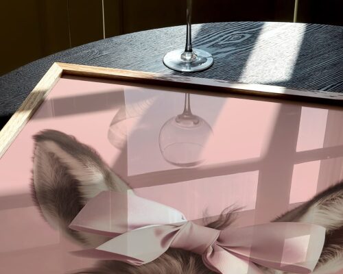 ⁦חמור בייבי (עיר) עם פפיון בורוד עדין⁩ – תמונה ⁦6⁩