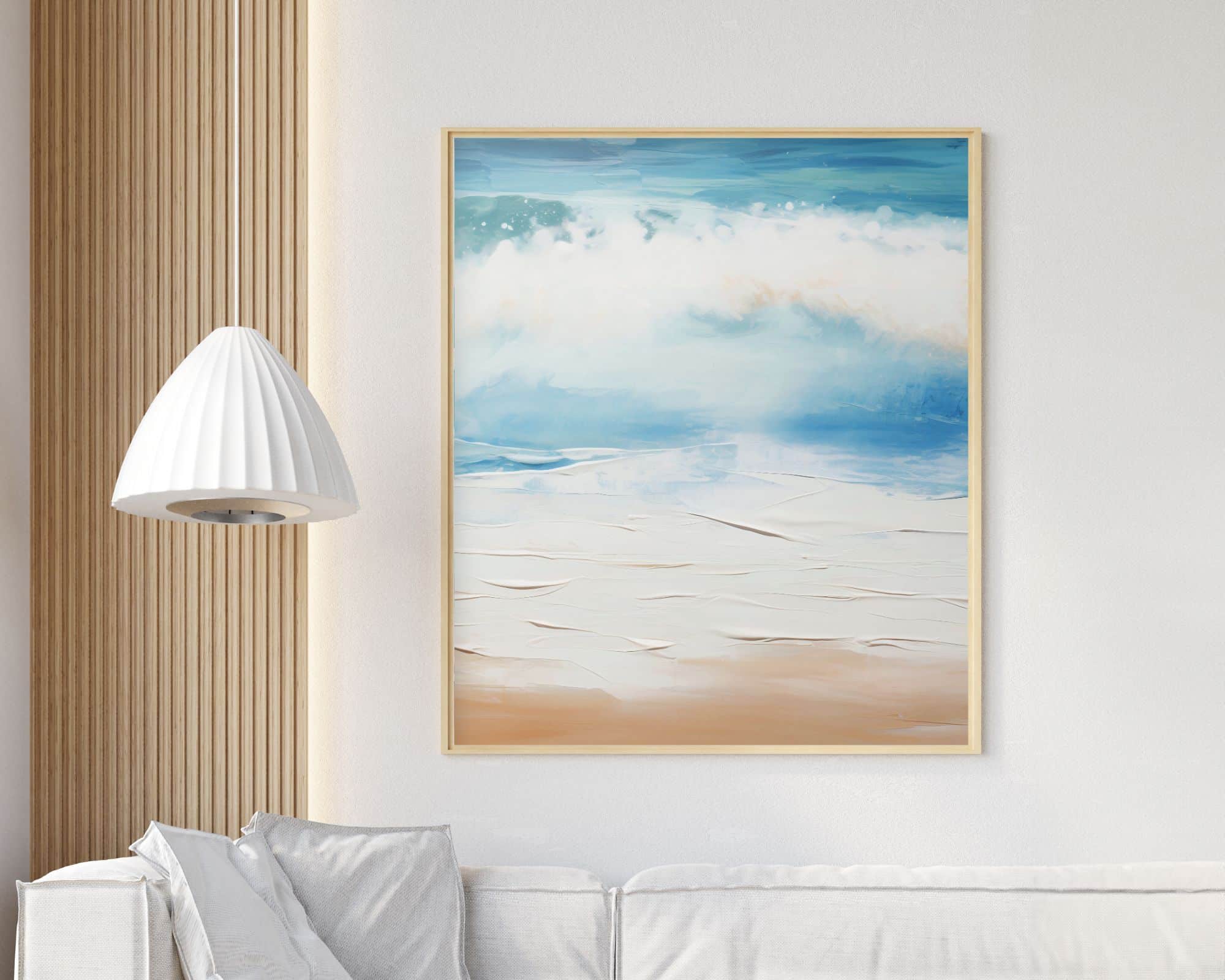 9327mo1 תמונה לחדר שינה בסגנון אבסטרקט גלים נשברים על החוף – תמונה 1