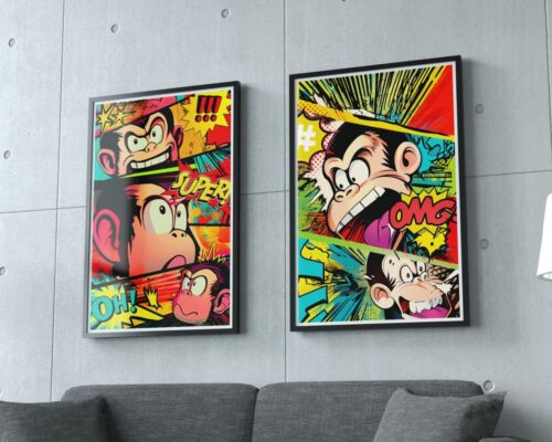 ⁦קומיקס קוף משוגע דגם א'⁩ – תמונה ⁦4⁩