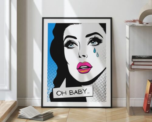 ⁦אישה על רקע כחול⁩ – תמונה ⁦3⁩