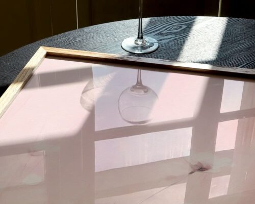 ⁦תמונה לחדר שינה בסגנון מופשט נוף פרחים ורוד באביב⁩ – תמונה ⁦6⁩