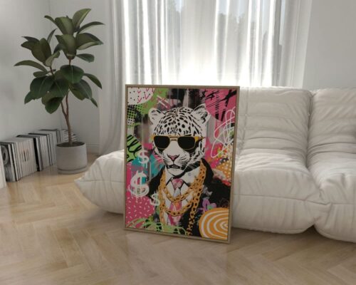 ⁦טיגריס קינג בעיצוב צבעוני⁩ – תמונה ⁦3⁩