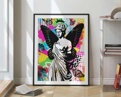 ⁦פיה פסל רומי בצבעי ניאון⁩ – תמונה ⁦2⁩